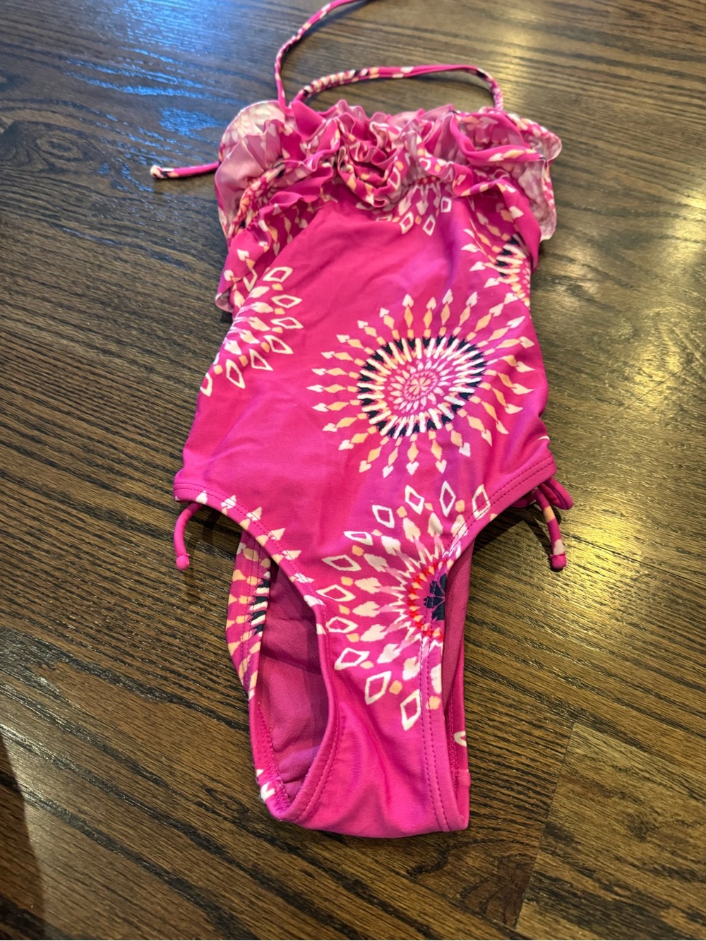 GAP Girls Pink One-Piece Swimsuit with Sunburst Print